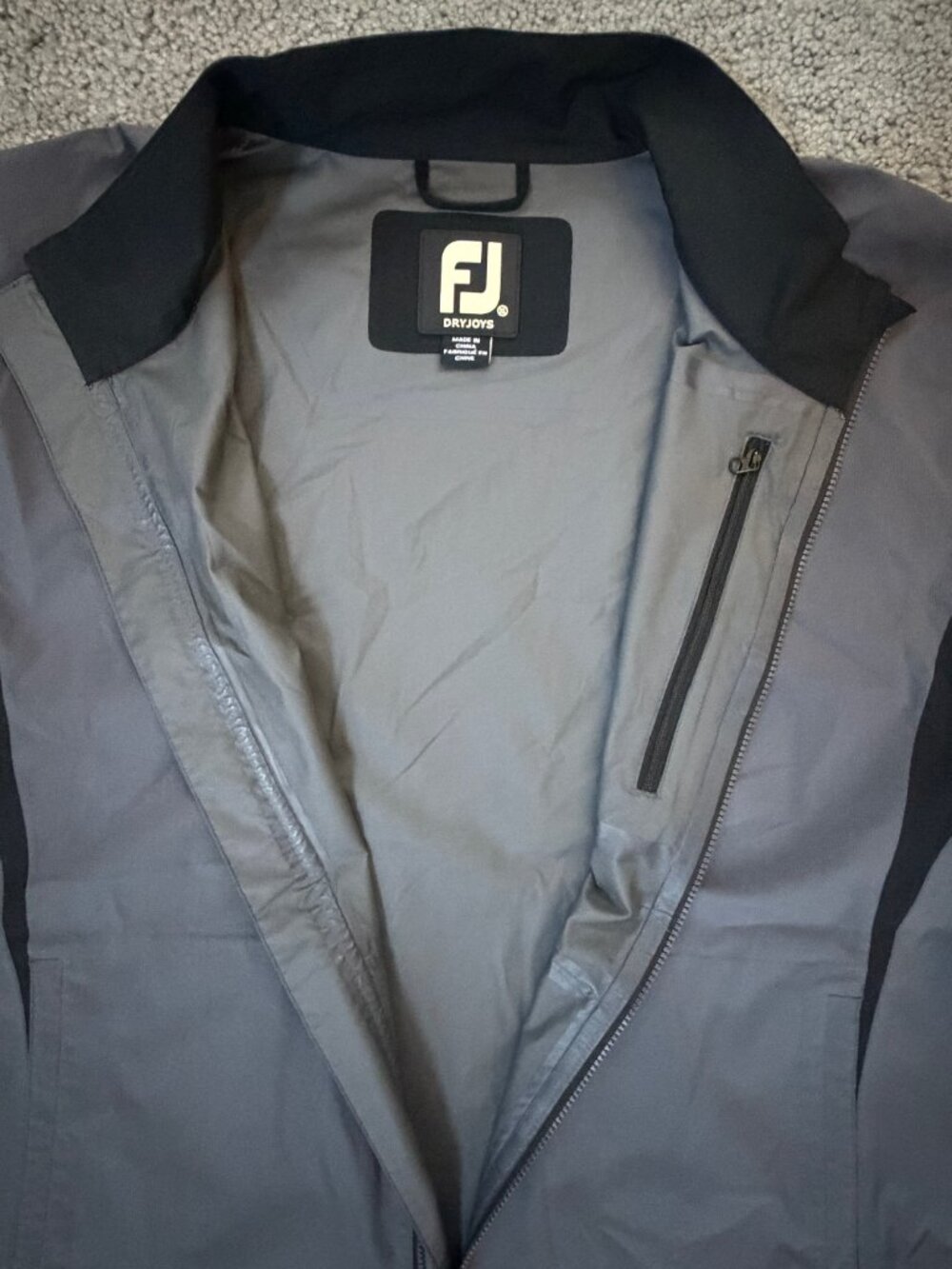 FootJoy DryJoys HydroLite Golf Rain Jacket Grey Men's Size XL - Excellent Cond. - Picture 7 of 16